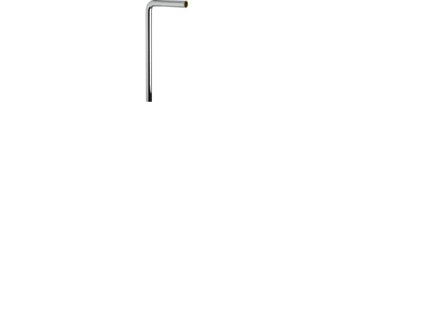 FIX-PRO Forkromet afløbsrør i 90 grader 32 mm 220 x 680 mm