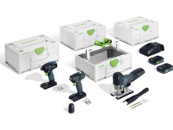 Festool batteridrevne elektriske verktøy Combo - Montering TID 18/TXS 18/PSC 420/TB M 137 (578026)