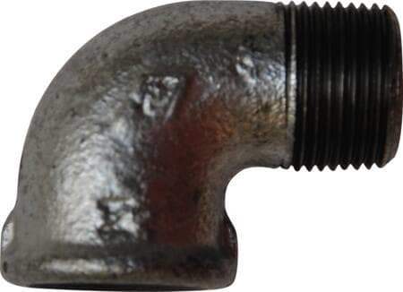 FIX-PRO Vinkel galvaniserad 1/2 90 grader hylsa / nippel
