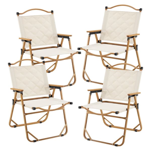 Trädgårdsset Botrugno hopfällbar beige aluminium [casa.pro]