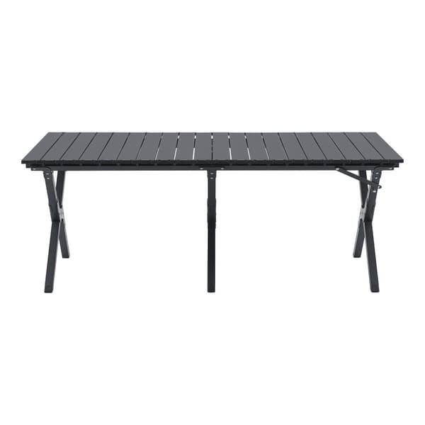 Trädgårdsset Botrugno hopfällbar grå aluminium [casa.pro]