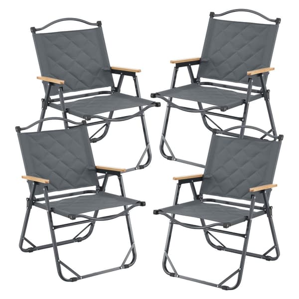 Trädgårdsset Botrugno hopfällbar grå aluminium [casa.pro]