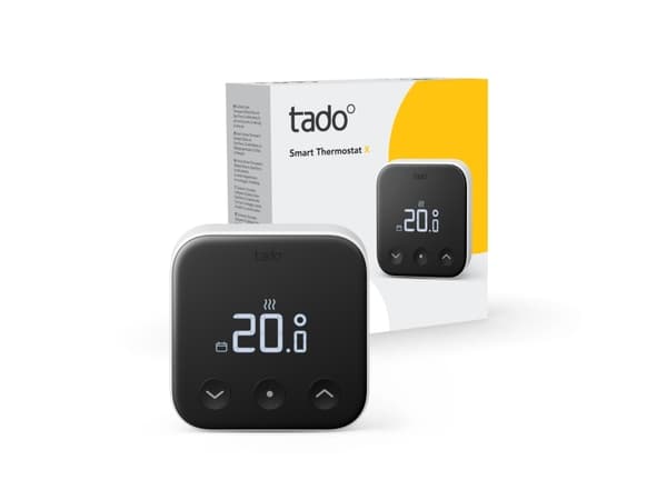 tado° VX-ST02-TC-ML-00, Digital termostat, Sort, Hvit, Digitalt, Batteri, AAA, 100 mm