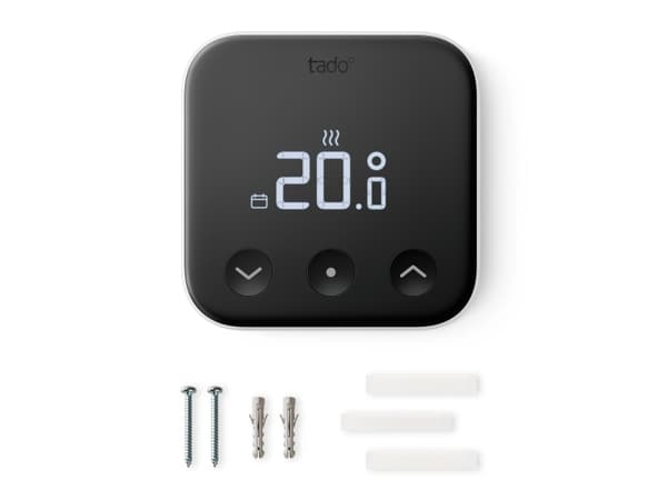 tado° VX-ST02-TC-ML-00, Digital termostat, Sort, Hvit, Digitalt, Batteri, AAA, 100 mm