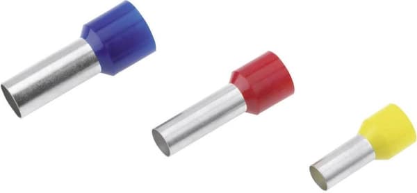 Cimco 18 2244 hylsor 1 mm² Delvis isolerad Gul 100 st.