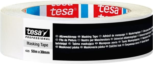 Tesa 04325 pappersmaskeringstejp - Allmänt - kräm - 19mm x 50m