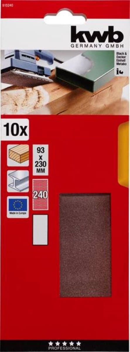 Skandia Slibebåndssæt på 10 - 93 x 230 mm