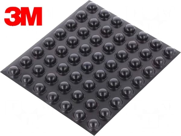3M SJ 5003 enhedsbase selvklæbende rund sort O x H 11,1 mm 5 1 - Tilbehørshus (SJ5003S)