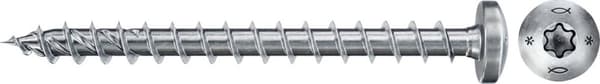 Fischer Power-Fast II 670438 spånpladeskruer 5 mm 40 mm T-profil stål galvaniseret 100 stk (6704)