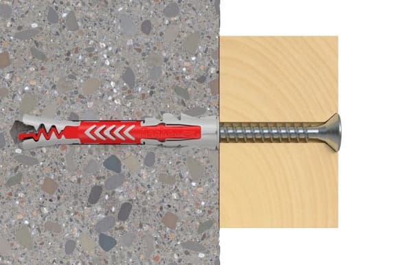 Väggpluggar i skruvar Fischer duopower väggpluggar i skruvar 12 st (6 x 30 mm)
