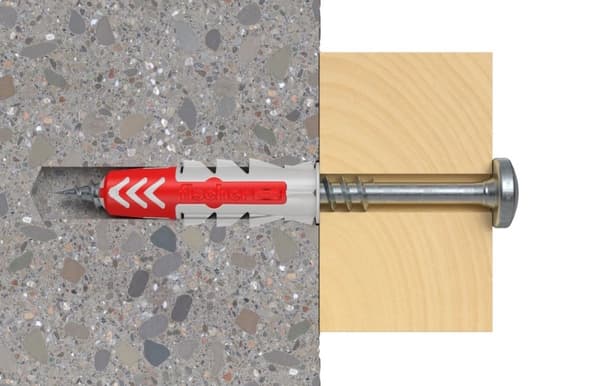 Väggpluggar i skruvar Fischer duopower väggpluggar i skruvar 12 st (6 x 30 mm)