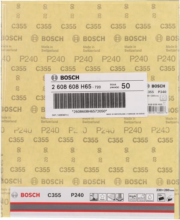 Bosch - Slippapper C355 - vattentät 230 x 280 mm - 240