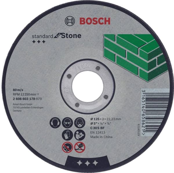 Bosch Skæreskive højre Standard til Stone C 30 S BF, 180 mm, 22,23 mm, 3,0 mm 1.