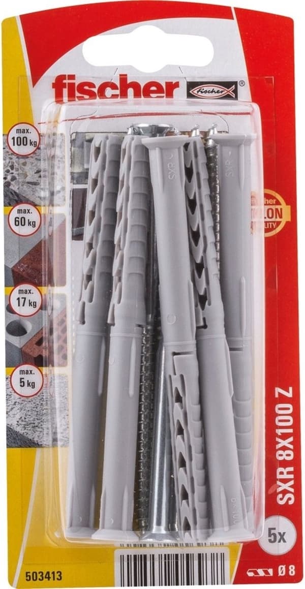 Fischer Construction Plug SXR - 8x100mm (Per 5 stycken)