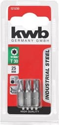 Miniatyrbild 1 av 3: KWB - Skruvmejselbits Torx 25mm - 3 stycken - Torx 30