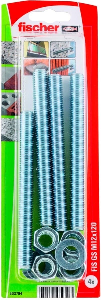Fischer FIS GS M12 x 120 K NV Skruvankare 120 mm 14 mm 503794 1 set(ar)