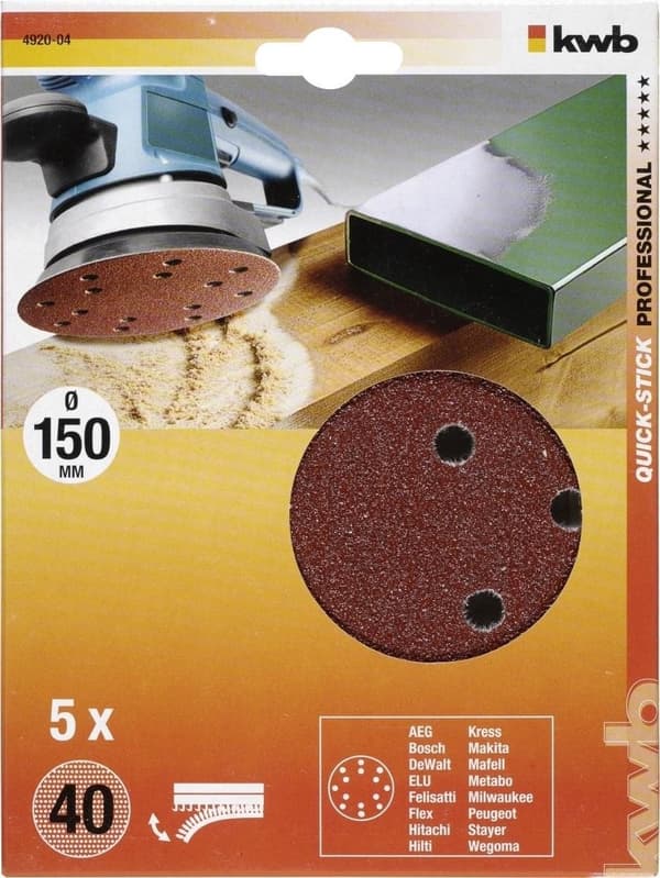 KWB Slibeskive � 150 mm K40