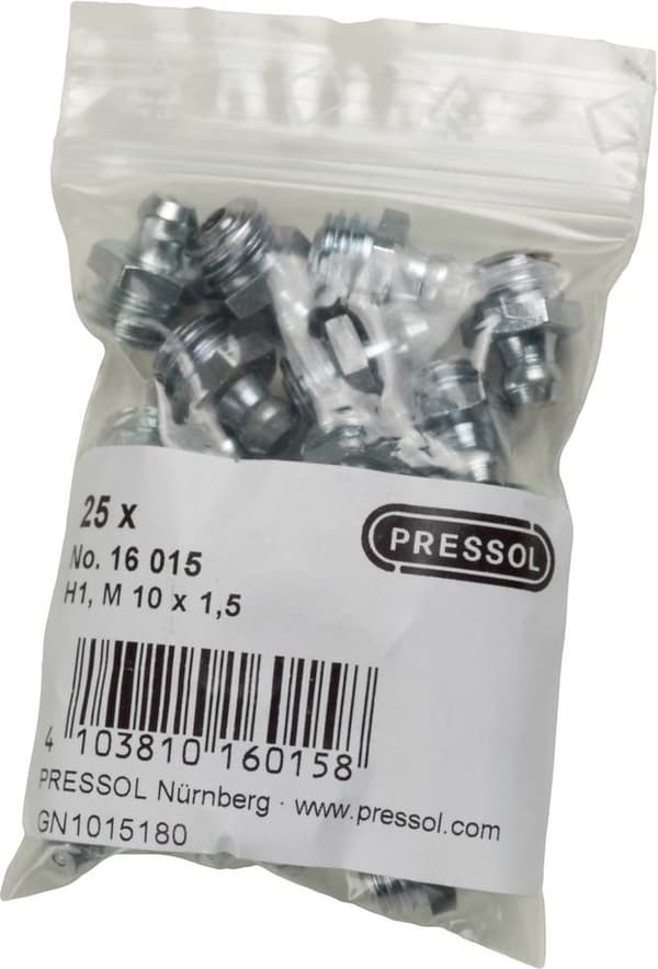 Pressol Konisk sønippel H1-højre, M 10 x 1,5 25 stk.