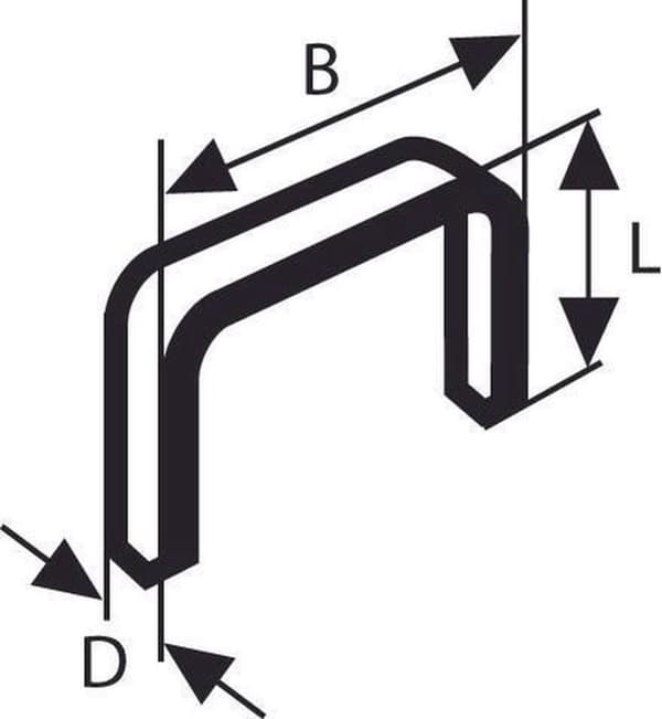 Bosch - Nit med plåttråd typ 52 12,3 x 1,25 x 8 mm