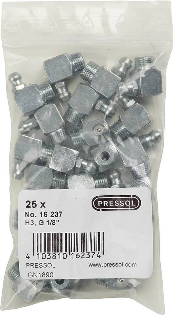 Pressol KONISK HAVNIPPEL H3-90°, G 1/8-VZ-VK 25 stk.