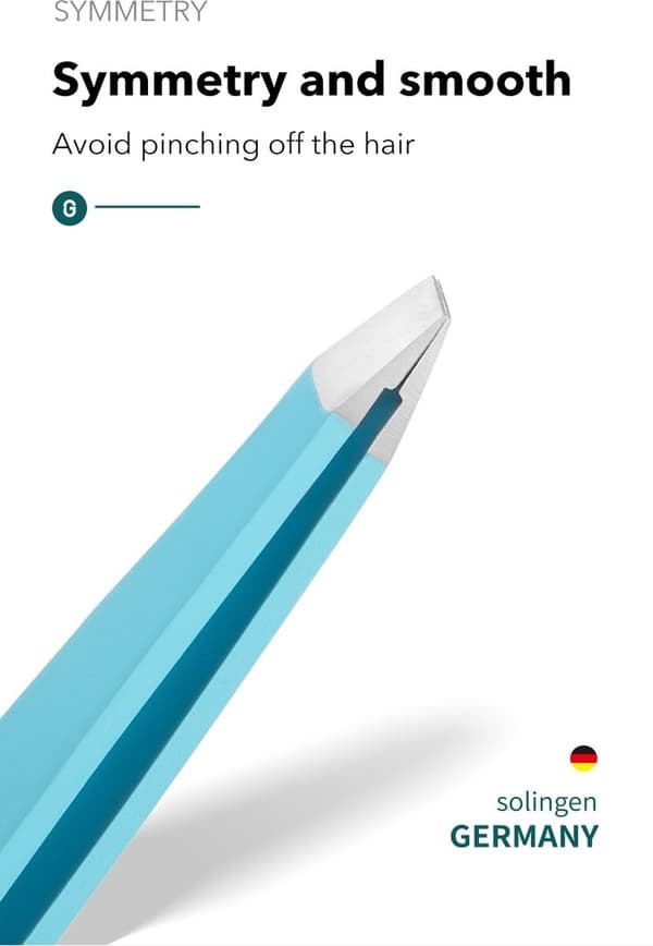 Herr. Grön - Pincett - pincett - plockande ögonbryn - Plockpincett - Ögonbrynstrimmer - Blå