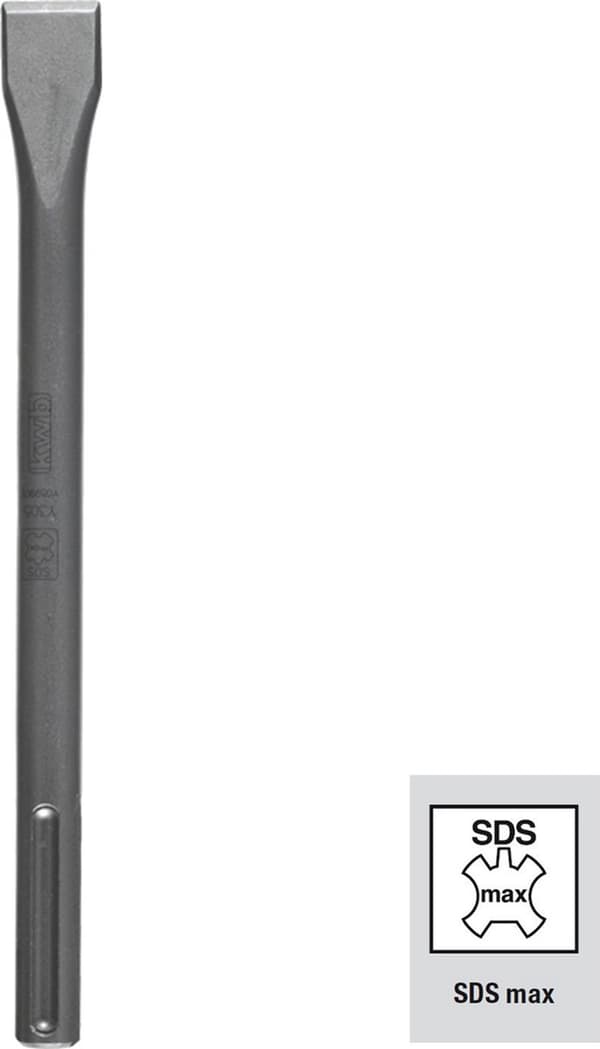 KWB plademejsel til nedrivningshammer - 280 mm - Bredde 27 mm - SDS Max