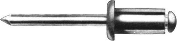Gesipa 1433552 Standard blind jack søm - Fladt hoved - ST/ST - 3,0 x 8 mm (500 stk.)