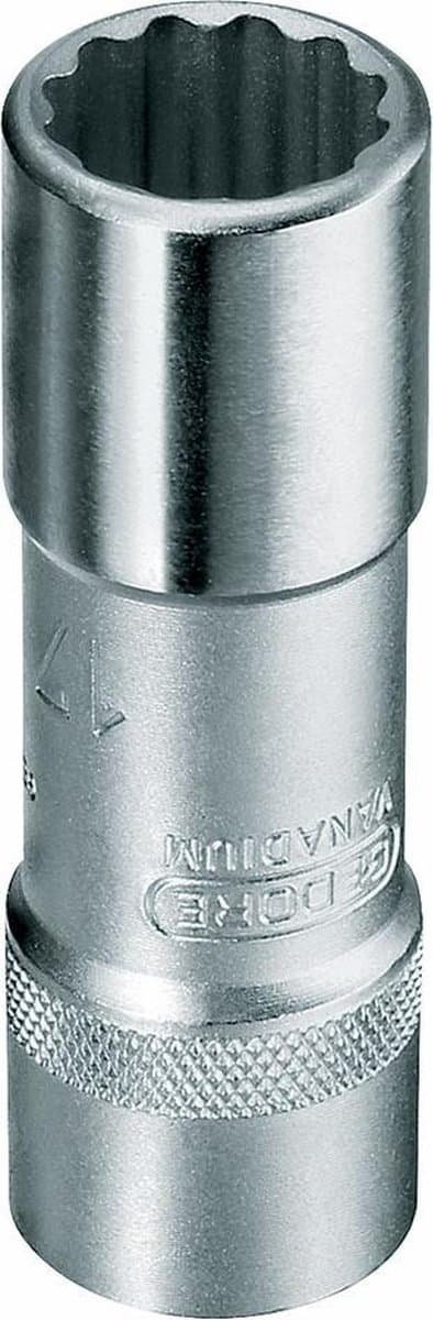 Gedore Hylsnyckel 1/2 12-punkts Ud-profil, lång D19l-22mm