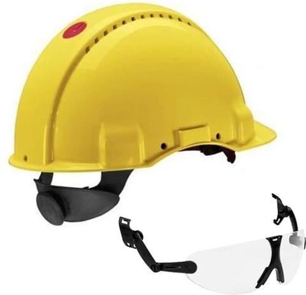 Peltor G3000 Gul inklusive integrerede briller