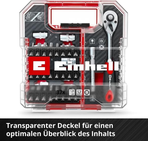 Einhell bitset - 37 delar - L-CASE