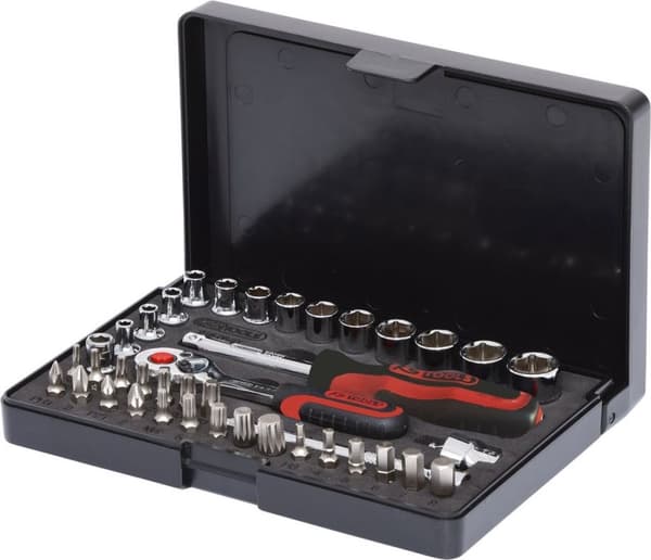 KS Tools 918.0640 1/4" CHROMEplus Hylsnyckelset, 40 stycken