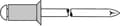 Miniatyrbillede 1 af 2: Gesipa 1433514 Standard blind jack søm - Forsænket hoved - Åben - AL/ST - 4 x 16mm (500 stk)