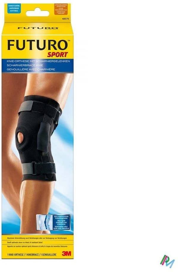 FUTURO™ hængslet knæbøjle 48579, justerbar (40,6 - 55,9 cm)