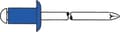 Miniatyrbillede 2 af 2: Gesipa 1454620 Standard blind jack søm - Fladt hoved - ST/ST - 5,0 x 25 mm (250 stk.)