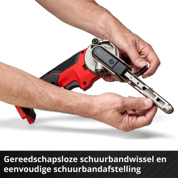 Einhell TE-BF 18 Li-Solo akku båndfil 4461000 akku båndsliber med tilbehør, uden batteri, z