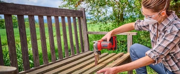 Einhell TE-BF 18 Li-Solo akku båndfil 4461000 akku båndsliber med tilbehør, uden batteri, z