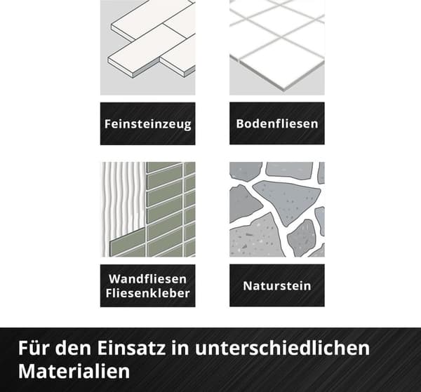 Einhell 500400 Fliseboresæt 7-delt 6 mm, 8 mm, 10 mm, 12 mm, 14 mm M14 1 sæt(er)