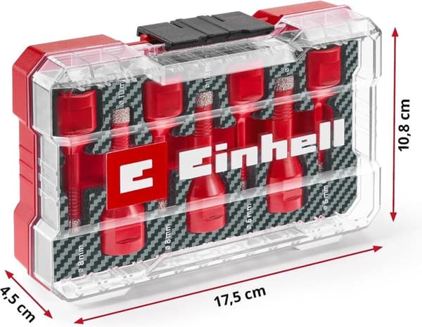 Einhell 500400 Fliseboresæt 7-delt 6 mm, 8 mm, 10 mm, 12 mm, 14 mm M14 1 sæt(er)