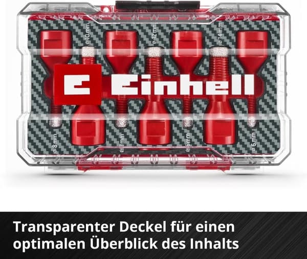 Einhell 500400 Fliseboresæt 7-delt 6 mm, 8 mm, 10 mm, 12 mm, 14 mm M14 1 sæt(er)