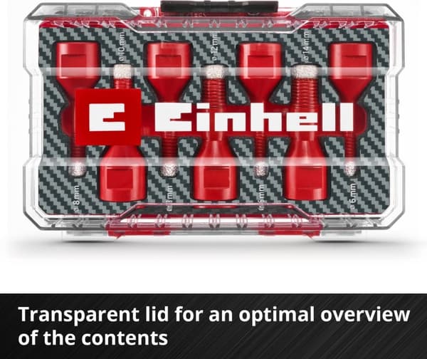 Einhell 500400 Fliseboresæt 7-delt 6 mm, 8 mm, 10 mm, 12 mm, 14 mm M14 1 sæt(er)