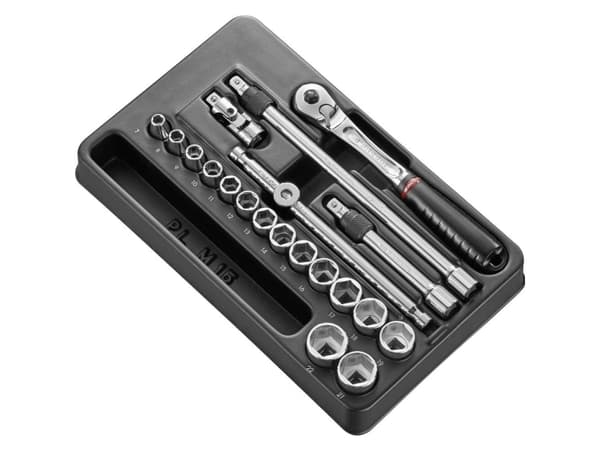 Facom hylsadaptersats 3/8 (10 mm) 20 delar MOD.JL171-36
