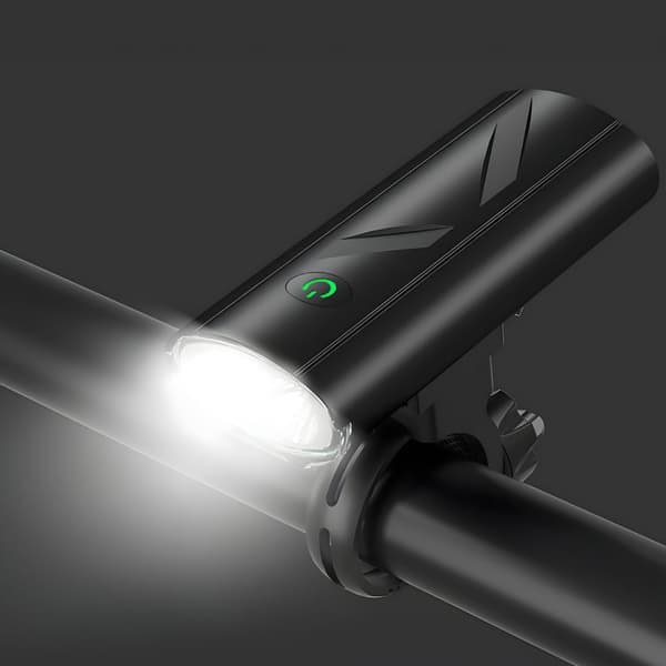 SÆT 2-i-1 CYKELAMPE FRONT + BAG TIL CYKELSTYR KRAFTIGT BATTERI