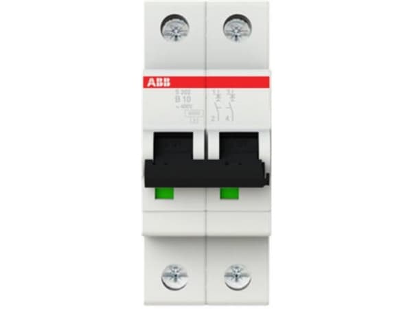 Automatsikring S202 B 10A 2P 6kA
