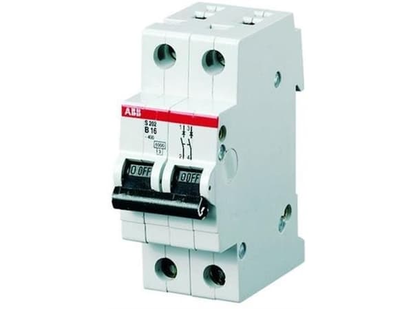 Automatsikring S202 B 10A 2P 6kA