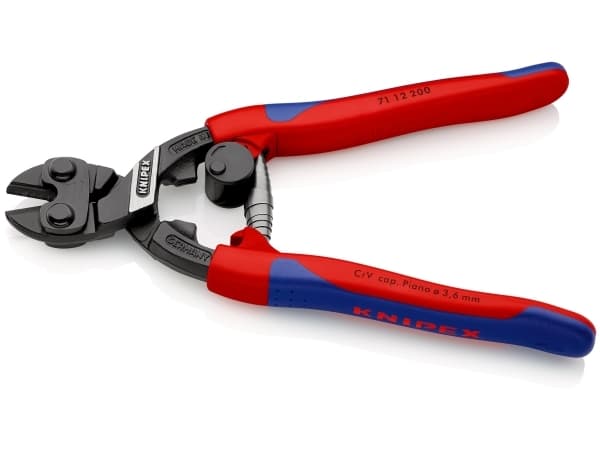 Knipex CoBolt, Boltkutter, Kromvanadiumstål, Plast, Blå, Rød, 200 mm, 375 g