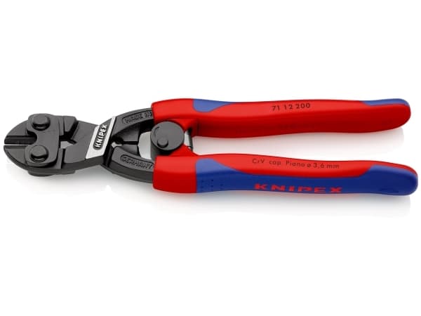 Knipex CoBolt, Boltkutter, Kromvanadiumstål, Plast, Blå, Rød, 200 mm, 375 g