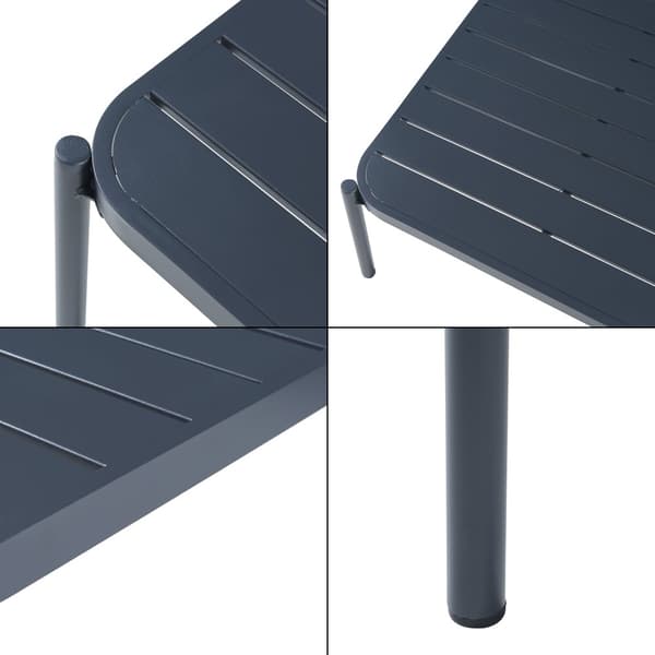 Trädgårdsset Accettura av bord och 2 stolar grå [casa.pro]