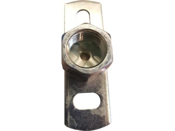 FIX-PRO Grundflange m/påsvejset 1/2" muffe80x25 mm materiale 3 mmElforzinket