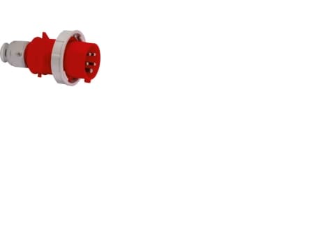 FIX-PRO CEE Plug H6 400V 32A 5 napainen punainen, Multigrip, Quick Connect TE-Plus pistoke. IP67, polyamidi