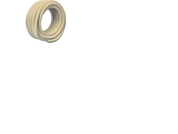 Plastrør fleksibel, PVC 16 mm korrugeret. De tåler en trykbelastning på 750N.